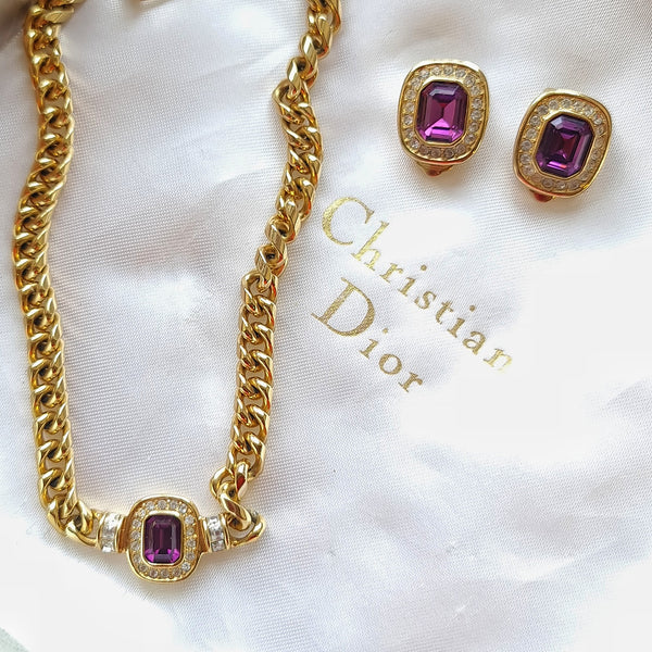 Christian Dior Necklace heart metal/Rhinestone gold Women Used –  JP-BRANDS.com